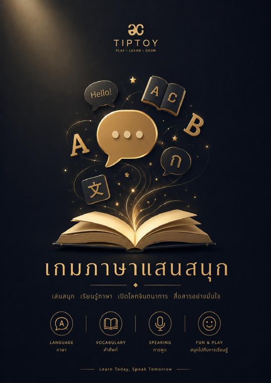 ปกแคตตาล็อกเกมภาษาแสนสนุก